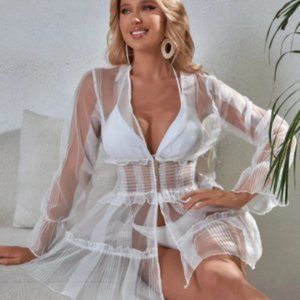 Ladies Button Up Kimono